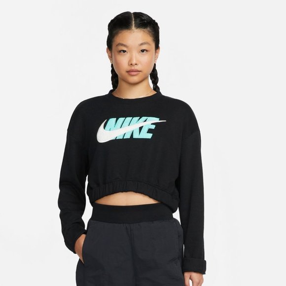 NIKE Sweatshirt, Black, Size: XS - Picture 2 of 9